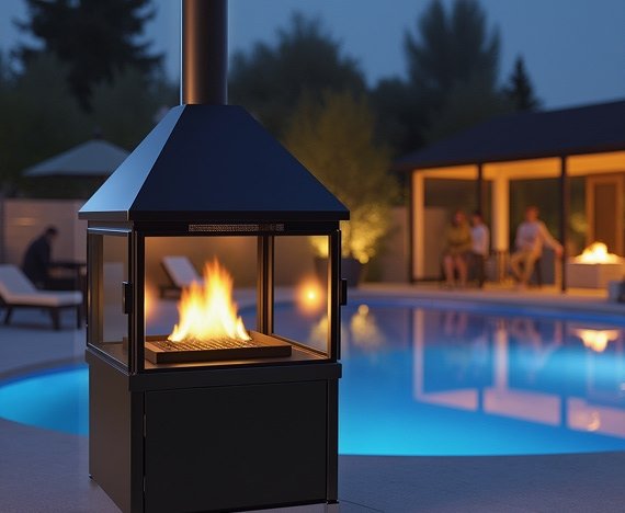 Boutique Mountain Resort – Panoramic 3-Sided Hearth
